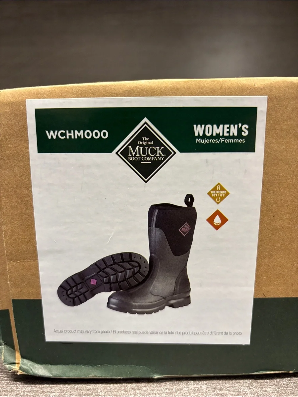 Women's Muck Chore Classic Mid Boots (Black) - Size 9